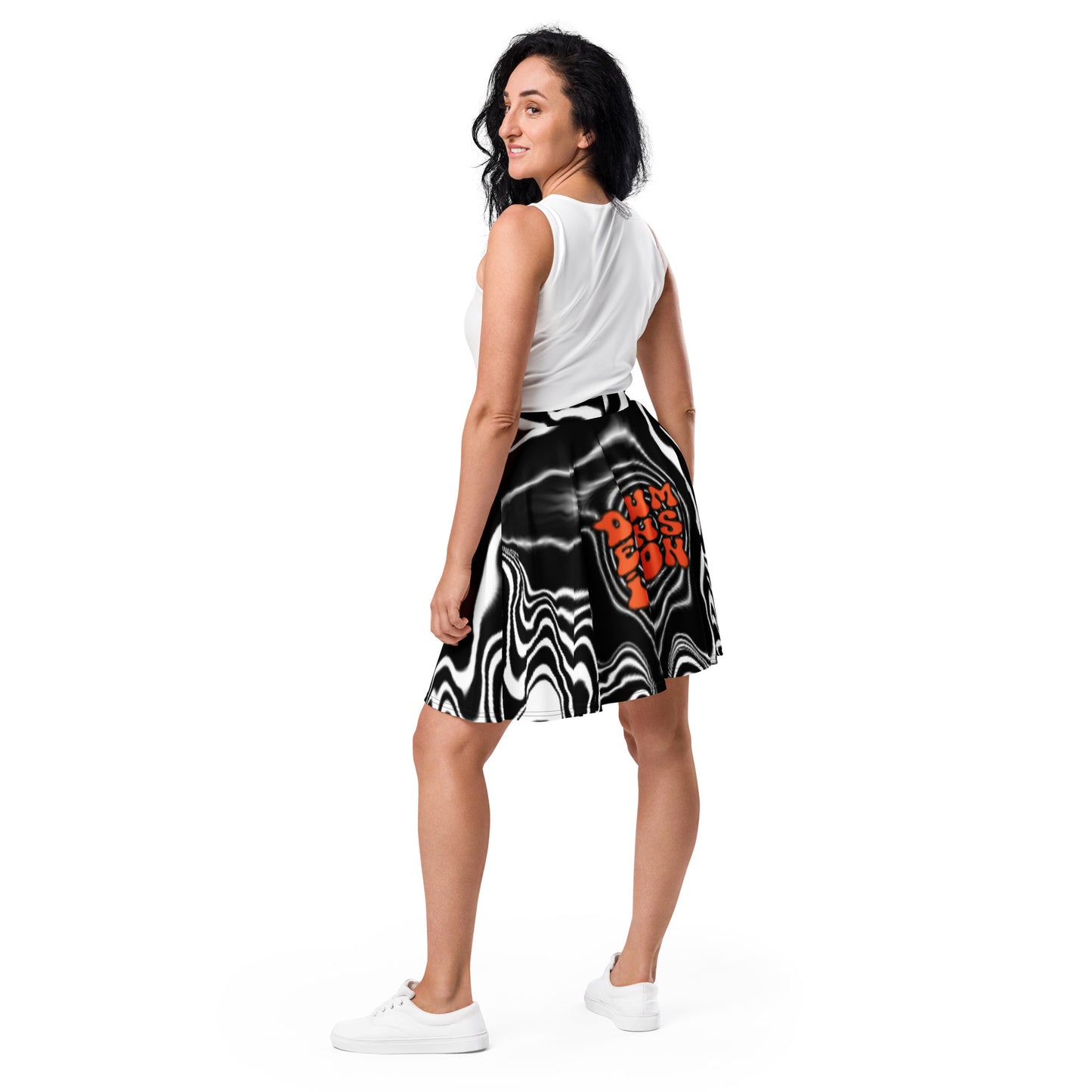 Deep Ripples Skater Skirt