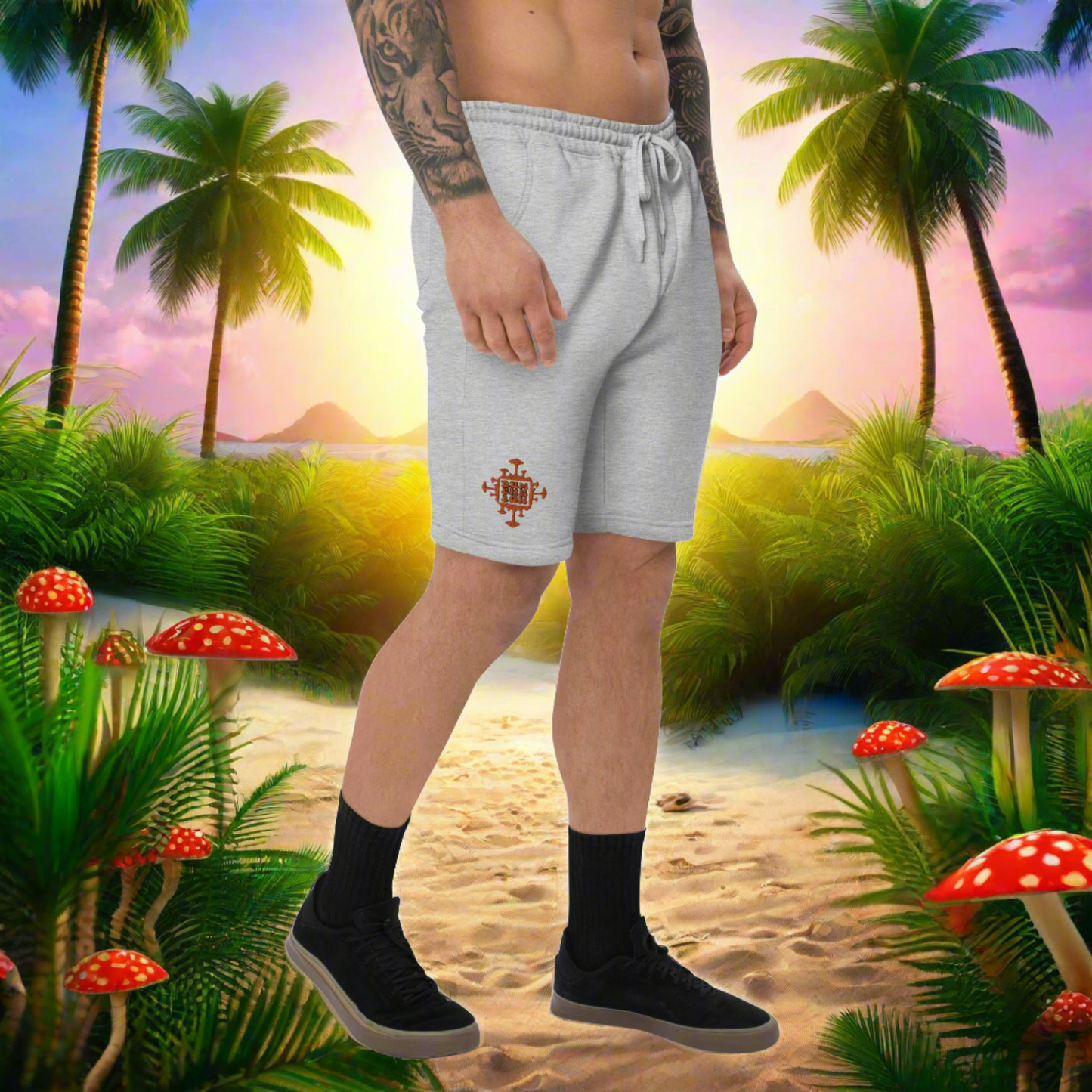 Embroidery Fleece Sweatshorts
